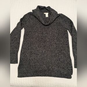 DKNY Charcoal Turtleneck Sweater, Medium